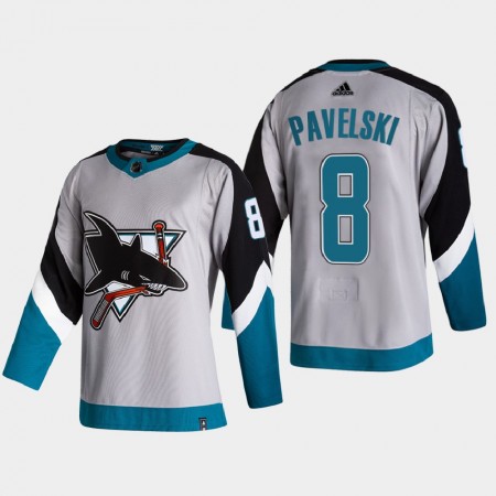 Herren Eishockey San Jose Sharks Trikot Joe Pavelski 8 2020-21 Reverse Retro Authentic